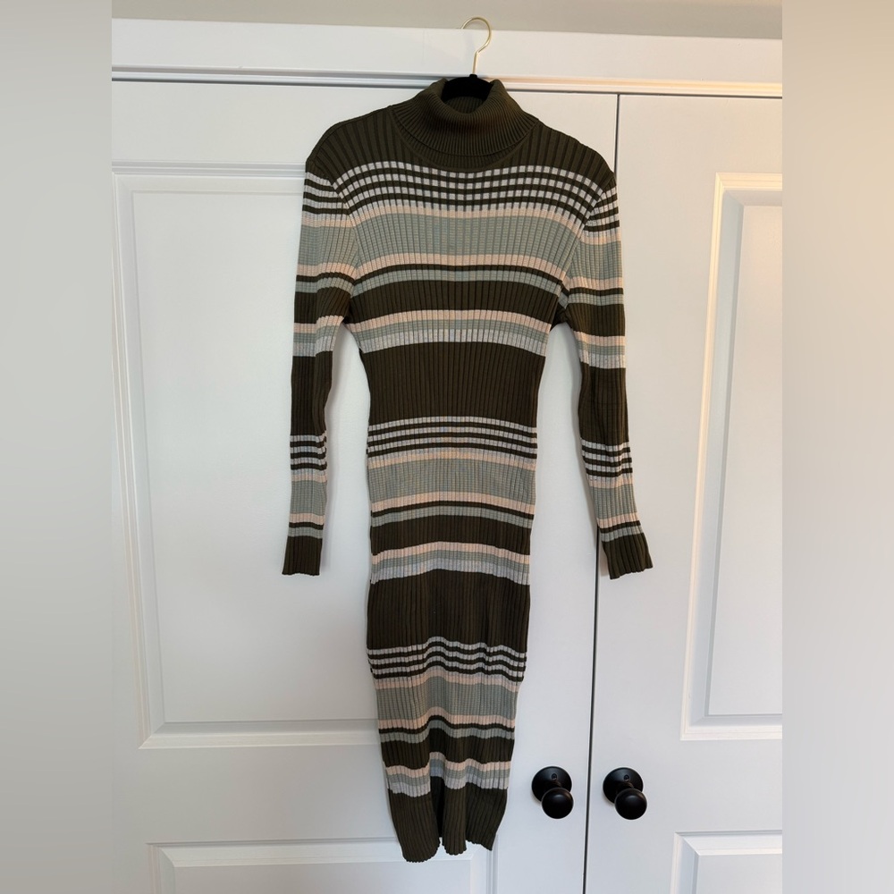 Fashion Nova Striped Sweater Sress